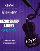NYX Professional Makeup Wednesday Cello Liquid Liner szemceruza árnyalat 01 Purple 2 ml