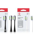 Oclean Professional Clean Set csere fejek a fogkeféhez Black & White