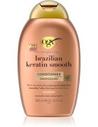 OGX Brazilian Keratin Smooth kisimító kondicionáló a fénylő és selymes hajért 385 ml