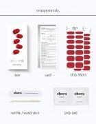 OHORA Gel Nail Sticker N Addict körömmatrica árnyalat NB-022 30 db