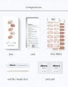 OHORA Gel Nail Sticker N Almond Blossom körömmatrica árnyalat ND-066 30 db