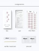 OHORA Gel Nail Sticker N Basic Nails no.3 körömmatrica árnyalat NBS-003 30 db