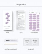 OHORA Gel Nail Sticker N Blueberry Jam körömmatrica árnyalat NB-031 1 db