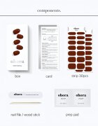 OHORA Gel Nail Sticker N Chilly körömmatrica árnyalat NB-055 1 db