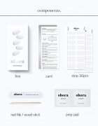 OHORA Gel Nail Sticker N Clean White körömmatrica árnyalat NB-048 1 db