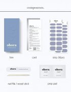 OHORA Gel Nail Sticker N Cream Cloud körömmatrica árnyalat NB-077 1 db