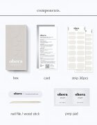 OHORA Gel Nail Sticker N Cream Cotton körömmatrica árnyalat NB-076 1 db