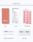 OHORA Gel Nail Sticker N Cream Glow körömmatrica árnyalat NB-091 1 db