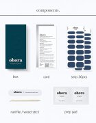 OHORA Gel Nail Sticker N Cream Indigo körömmatrica árnyalat NB-071 1 db