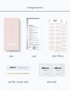 OHORA Gel Nail Sticker N Cream Light körömmatrica árnyalat NB-089 1 db