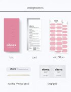 OHORA Gel Nail Sticker N Cream Pink körömmatrica árnyalat NB-090 1 db