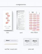 OHORA Gel Nail Sticker N Lazy Sunday körömmatrica árnyalat ND-038 1 db