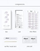 OHORA Gel Nail Sticker N Petal Rain körömmatrica árnyalat ND-351 1 db