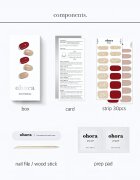 OHORA Gel Nail Sticker N Rosewood körömmatrica árnyalat ND-047 1 db