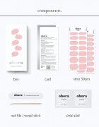 OHORA Gel Nail Sticker N Tint Baby körömmatrica árnyalat NB-102 1 db