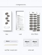 OHORA Gel Nail Sticker N Tint Black körömmatrica árnyalat NB-068 1 db