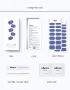 OHORA Gel Nail Sticker N Tint Bluesy körömmatrica árnyalat NB-083 1 db
