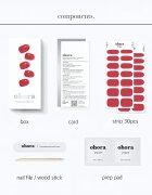OHORA Gel Nail Sticker N Tint Brick körömmatrica árnyalat NB-067 1 db