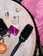 Olivia Garden Club The Glow Blowout Ceramic Round Brush Black körkefe L 1 db