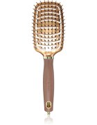 Olivia Garden Expert Flex lapos kefe nylon szálakkal Gold&Brown 1 db