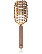 Olivia Garden Expert Flex lapos kefe vaddisznó sörtékkel Gold&Brown 1 db