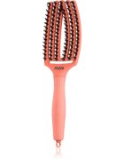 Olivia Garden Fingerbrush Boar & Nylon hajkefe nejlon- és vaddisznósörtékkel Radiant Peach 1 db
