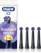 Oral-B iO Radiant White csere fejek a fogkeféhez fehérítő rostokkal Black 4 db
