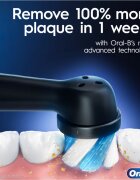 Oral-B iO White Clean elektromos fogkefe töltőtokkal Matte Black 1 db