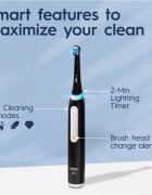 Oral-B iO White Clean elektromos fogkefe töltőtokkal Matte Black 1 db