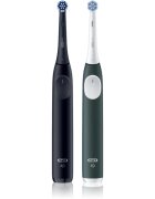Oral-B iO2 elektromos fogkefe dupla csomagolás Matt Black & Forest Green 1 db