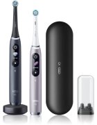 Oral-B iO9 2 db-os fogkefe szett töltőtokkal DUO Black Onyx & Rose Quartz 1 db