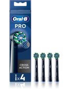 Oral-B PRO Cross Action csere fejek a fogkeféhez Black 4 db