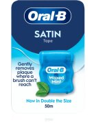Oral-B Satin Tape Waxed Mint fogselyem menta 50 m