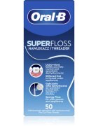 Oral-B Super Floss fogselyem fogszabályzó és implantátumok tisztításához 50 db