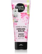 Organic Shop Cherry & Lotus erősítő balzsam kézre és körmökre 75 ml