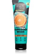 Organic Shop Sport Orange & Mint tusfürdő gél testre és hajra frissítő hatással 200 ml