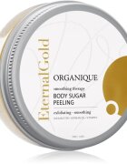 Organique Eternal Gold Smoothing Therapy bőrpuhító cukros peeling csillámporral 200 g