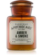 Paddywax Apothecary Amber & Smoke illatgyertya 226 g