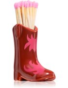 Paddywax Cowboy Boot Match Holder gyufa Red & Pink Flame 25 db