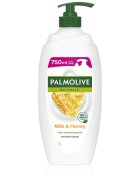 Palmolive Naturals Milk & Honey tusoló és fürdő krémes gél tejjel és mézzel pumpás 750 ml