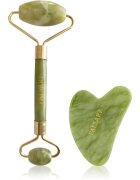 PALSAR7 Massage Roller and Guasha Green Xiuyan Jade masszázs henger az arcra és masszázs szegédeszköz
