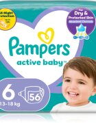 Pampers Active Baby Size 6 eldobható pelenkák 13-18 kg 56 db