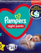 Pampers Night Pants Size 5 eldobható nadrágpelenkák éjszakára 12-17 kg 22 db