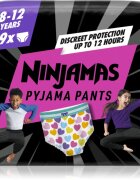 Pampers Ninjamas Pyjama Pants pizsama nadrágpelenkák 27-43 kg Hearts 9 db