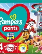 Pampers Pants Paw Patrol Size 4 eldobható nadrágpelenkák 9-15 kg 72 db