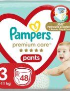 Pampers Premium Care Pants Size 3 eldobható nadrágpelenkák 6-11kg 48 db