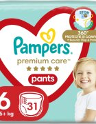 Pampers Premium Care Pants Size 6 eldobható nadrágpelenkák 13 - 19 kg 31 db