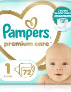 Pampers Premium Care Size 1 eldobható pelenkák 2-5 kg 72 db