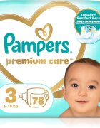 Pampers Premium Care Size 3 eldobható pelenkák 6-10 kg 78 db
