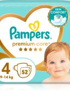 Pampers Premium Care Size 4 eldobható pelenkák 9-14 kg 52 db